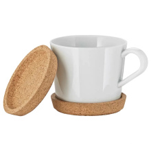 Großhandel Druck runden Korken Holz Coasters Kaffee Heiße Getränke Untersetzer mit Logo